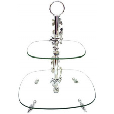 Фруктовница S&T DP41031 LeGrapes 2-х ярусная декоративная 30х20 см