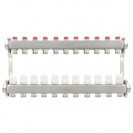 Коллектор теплого пола Polmark 1″3/4″ c 11 выходами (PSMR111)