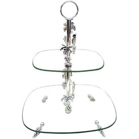 Фруктовница S&T DP41031 LeGrapes 2-х ярусная декоративная 30х20 см