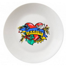 Тарелка d-25 см "Серце Україна" Kvarta 1220