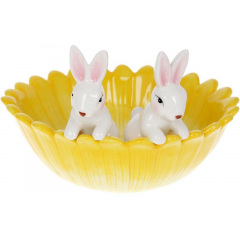 Пиала диаметр 21см Yellow Cute Bunnies Bona DP118451 Обухів