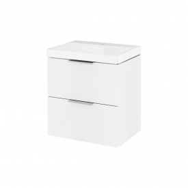 Тумба в ванную Excellent Blanko 49×37 настенная, с умывальником, белая (MLEX.6317.K.490.WHCR)