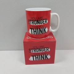Чашка керамічна OLens 3239 800 мл You are stronger than you think XXL Київ