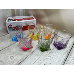 Набір склянок Yujing GlassWare Color 2772-1/819087 Quadro 6 шт 340 мл Білгород-Дністровський