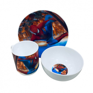 Набір дитячого посуду Украина ТД 3 предмети Людина-Павук 3535-12