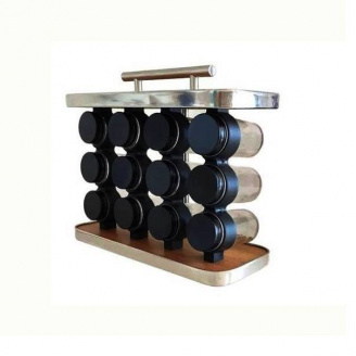 Набір ємностей для спецій на підставці Besser 10356 12 шт 28x12x23,2 см