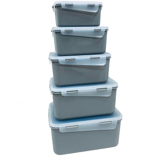 Набор контейнеров для пищевых продуктов Алеана 5в1 23194