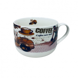 Чашка порцелянова S&T 3188 Боулінг 700 мл 12,2x9 см XXL