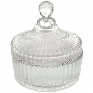 Цукорниця з кришкою A-PLUS 009 TG Купол 14,5x15 см Прозорий