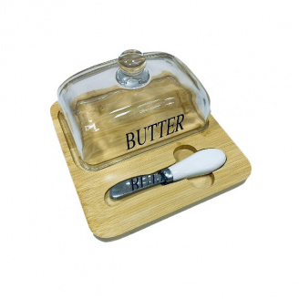 Масленка на подставке с ножом A-PLUS 7345 Butter