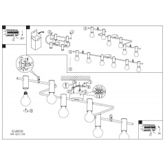 Люстра Eglo PASSA RELLA 98756 Фастів