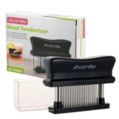 Тендерайзер для м'яса Kamille 48 ножів 150х35 мм Чорний (KM-10088) Кобижча