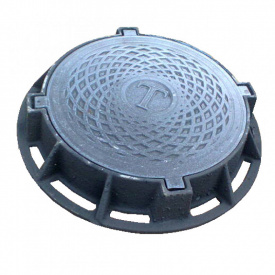 Люк чавунний каналізаційний середній типу "С" із замком В125 (ПР)