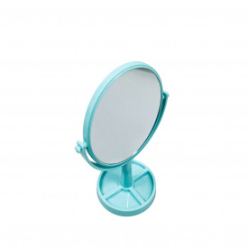 Зеркало косметическое A-PLUS 704 HB h-30 см Бирюзовый