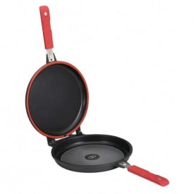 Сковорода-гриль Bergner Infinity Chefs Essence двойная 26 см Черно-красный BGIC-2030