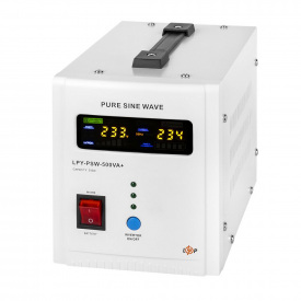 Источник бесперебойного питания Logicpower LPY-PSW-500VA+ (350Вт) 12V 5A/10A линейно-интерактивный