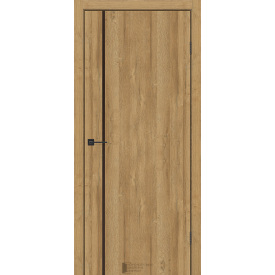 Двері міжкімнатні Форте Дуб Голд (чорний торець)