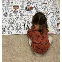 Раскраска детская и тубус No Brand Динозавры 100х130 см Червоноград