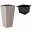 Горшок для цветов Sahara slim kwadro-40 бежевый Form-Plastic Косов
