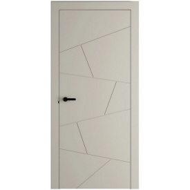 Крашеные двери межкомнатные Крем Модель 714 глухая
