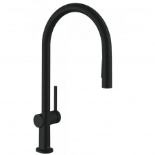Змішувач для кухні Hansgrohe Talis M54 210 із витяжним душем чорний матовий