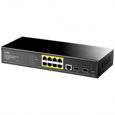 PoE-комутатор 11-портовий Cudy керований L2 GS2008PS2 гігабітний з 8 портами PoE