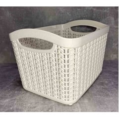 Корзина 21*16*14 см 3,3 л белая роза Ал-Пластик М-093 Киев