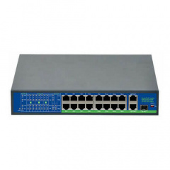 PoE комутатор PowerPlant 16ch 100Mbps+2+1G uplink Кам'янка-Дніпровська