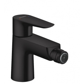 Змішувач Hansgrohe Talis E для біде Matt Black із зливним гарнітуром (71720670)