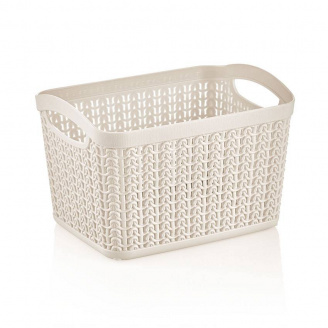 Кошик 21*16*14 см 3,3 л біла троянда Ал-Пластик М-093