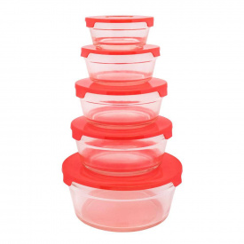 Набор емкостей Hoz Red Cherry 5шт Красный (MPL-0122G) (SK000487)