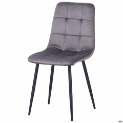 М'який стілець Cherry вельвет сірий на ніжках Акимовка
