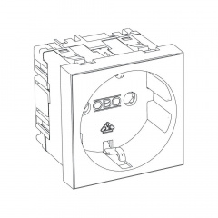 Розетка OBO Bettermann modul 45 із заземленням та шторками 250 В 16 A червона Чернівці