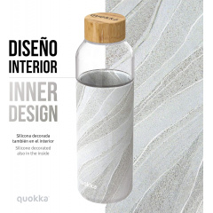 Пляшка для води Quokka White Stone 660 мл (40002) Кушугум