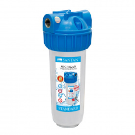 Колба Santan Michigan 3PS, 1" для холодной воды (без картриджа)