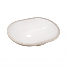 Раковина врезная Qtap Stork 560х400 овальная, белая (QT15116030WN47294)