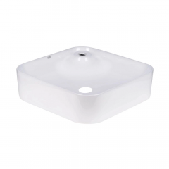 Раковина накладная Qtap Stork 430х430 квадратная, белая (QT15112194WN47318) Вільнянськ