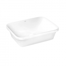 Раковина врезная Qtap Scorpio 500х380 прямоугольная, белая (QT1411K490WN47290)