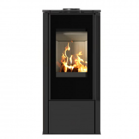 Печь-камин на дровах Kratki PRO HATI 5,5 кВт сталь, напольный (Ø150)