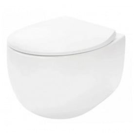 Унитаз подвесной Rea Lars Rimless 500x370 безободковый, белый (REA-C9500)