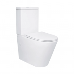Унитаз напольный Qtap Swan 840х640 безободковый, белый (QT16222182TW) Ізюм