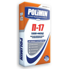 Клей для пенопласта и минеральной ваты POLIMIN П-17 ТЕПЛО-ФАСАД 25 кг