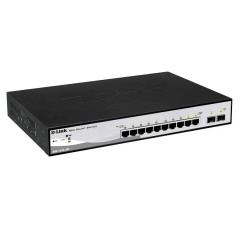 Комутатор D-Link DGS-1210-10P 8xGE PoE, 2xSFP, 78Вт Веселе