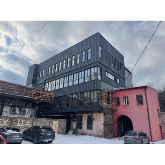Профнастил ЕвроСтрой Н-35 0,5 мм 1080 мм цинк/полимер металлик