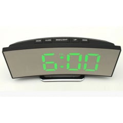 Часы настольные электронные DT-6507 Черные с зеленой подсветкой 17х7 см Коломыя
