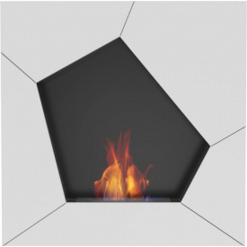 Биокамин Kratki BALL стальной, белый (BALL/TUV)