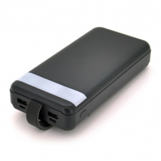 Повербанк PowerBank XO-PR156 30000mAh, flashlight, Q30, plastic, Black