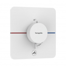 Термостат для душа Hansgrohe ShowerSelect металл, белый матовый (15589700)