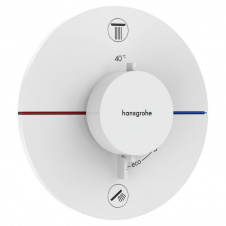 Термостат для душа Hansgrohe ShowerSelect латунь, белый матовый (15553700)