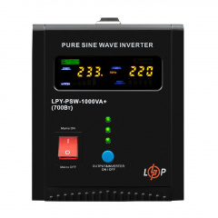 ИБП с правильной синусоидой LogicPower LPY-PSW-1000VA+ 700 Вт линейно-интерактивный Кропивницкий